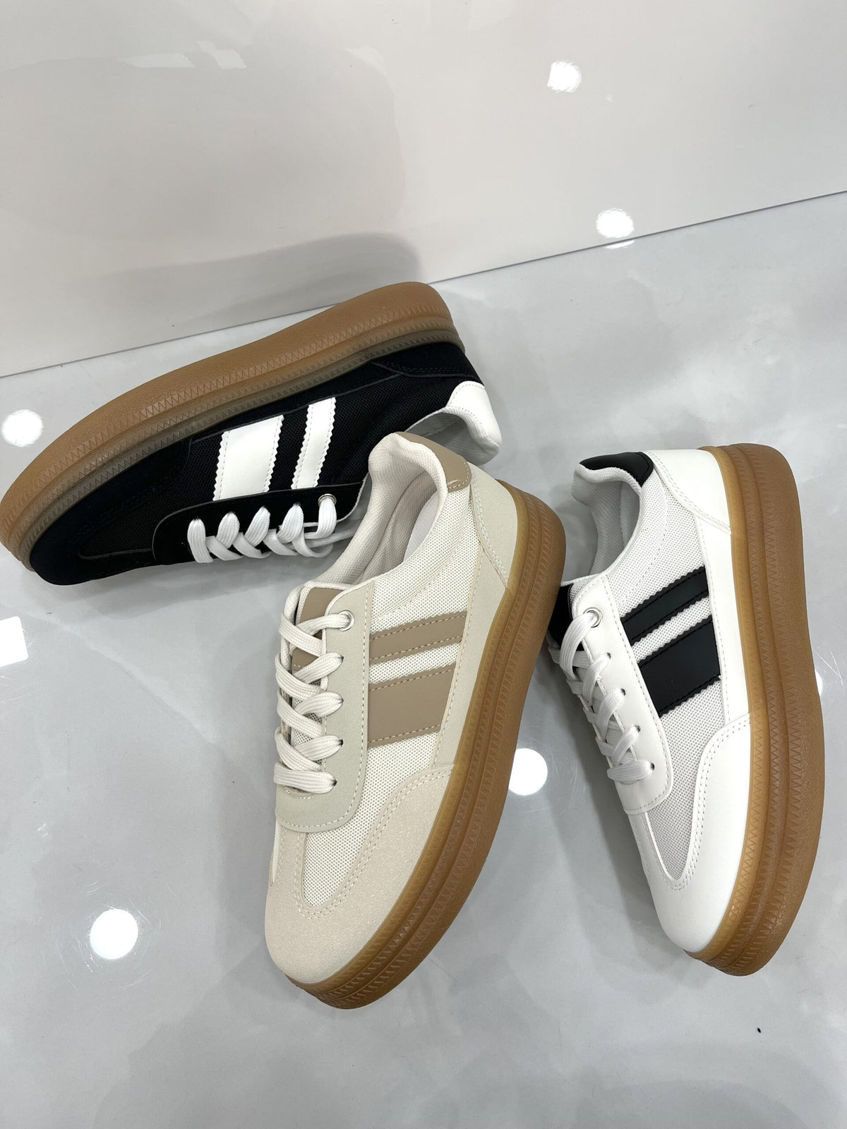 Sneakers με Κρεπ Σόλα White/Black