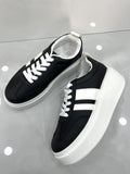 Δίσολο Sneaker Black/White