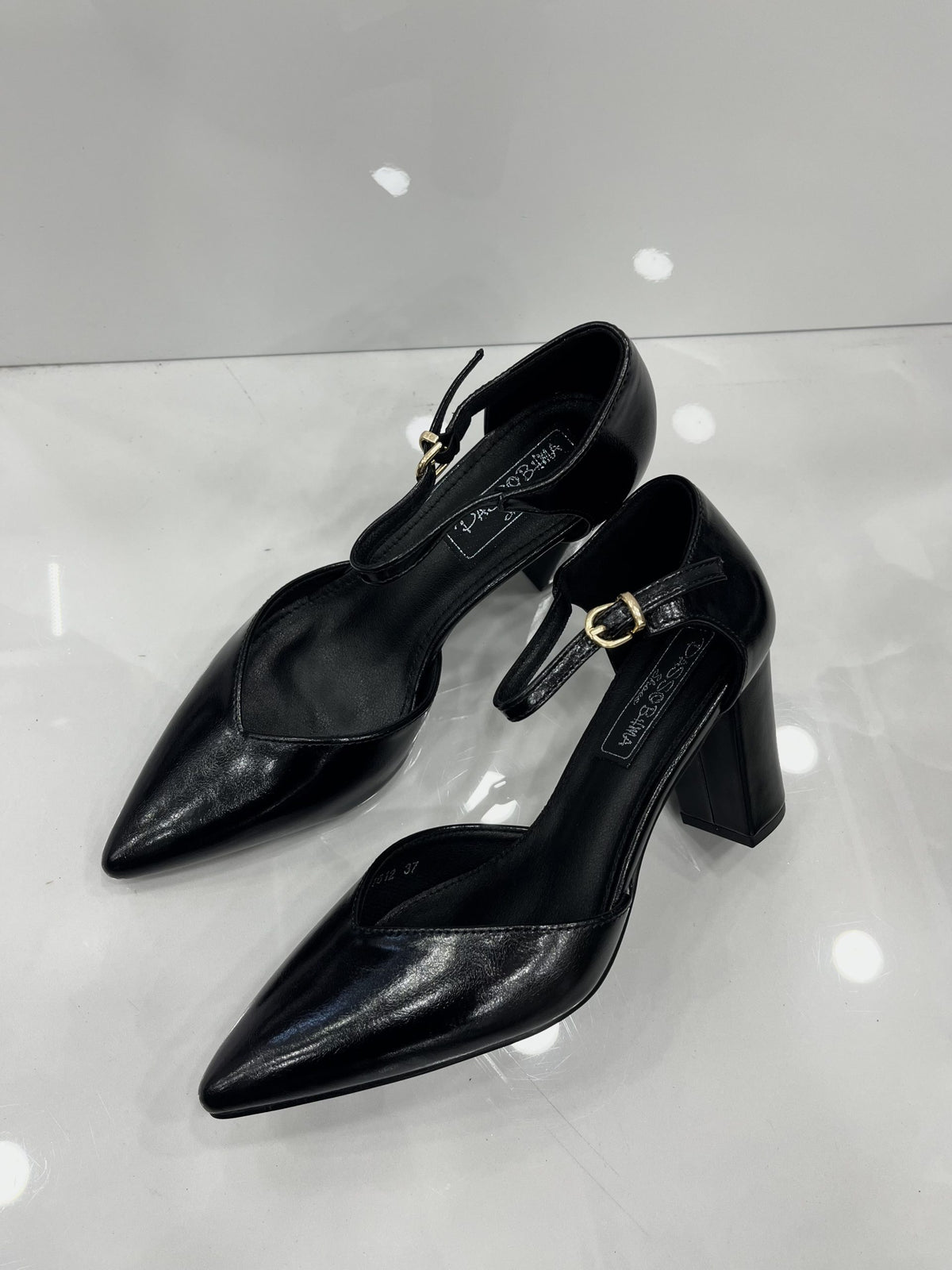 Heels με Χοντρό Ψηλό Τακούνι AllBlack