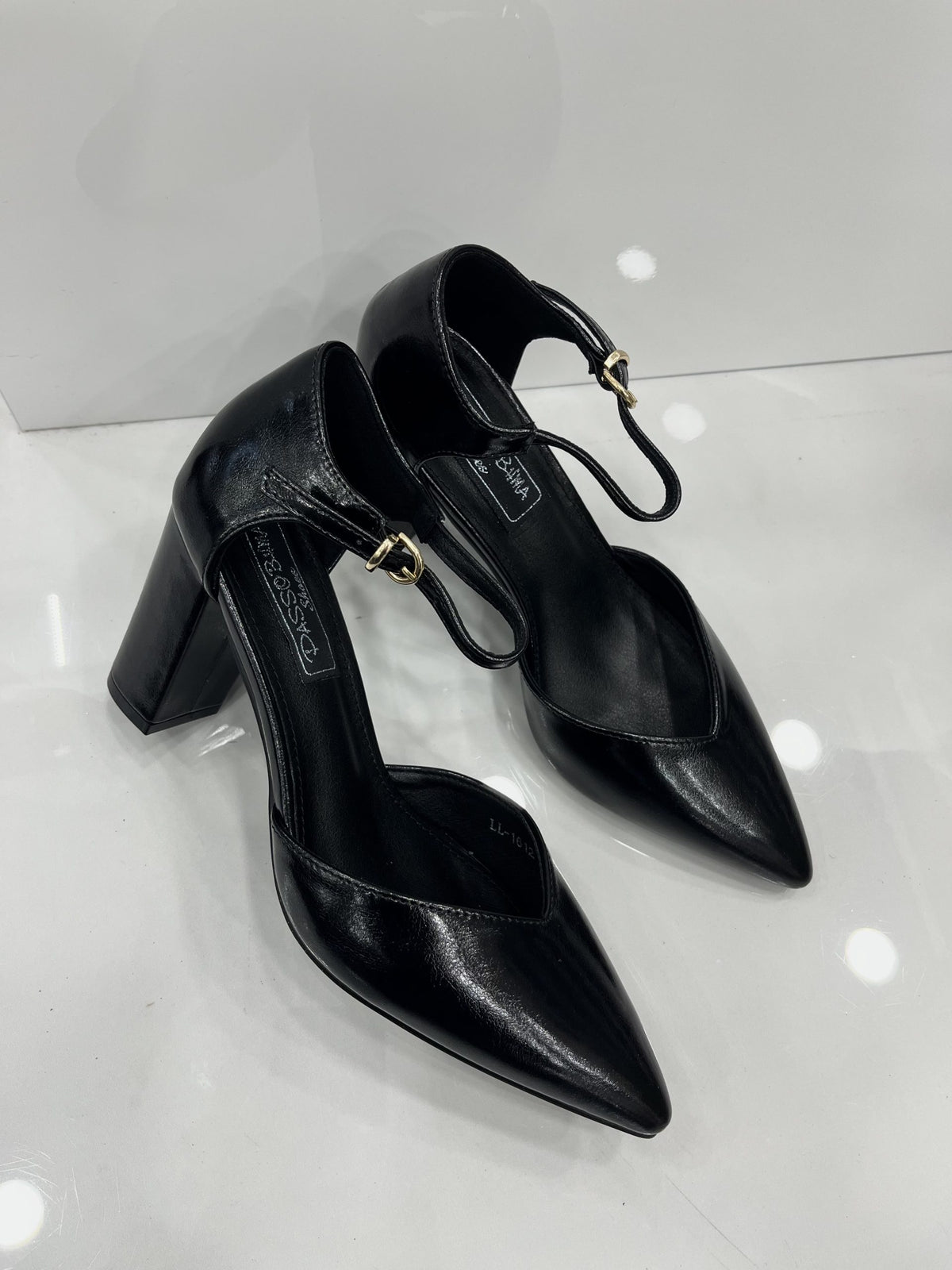 Heels με Χοντρό Ψηλό Τακούνι AllBlack
