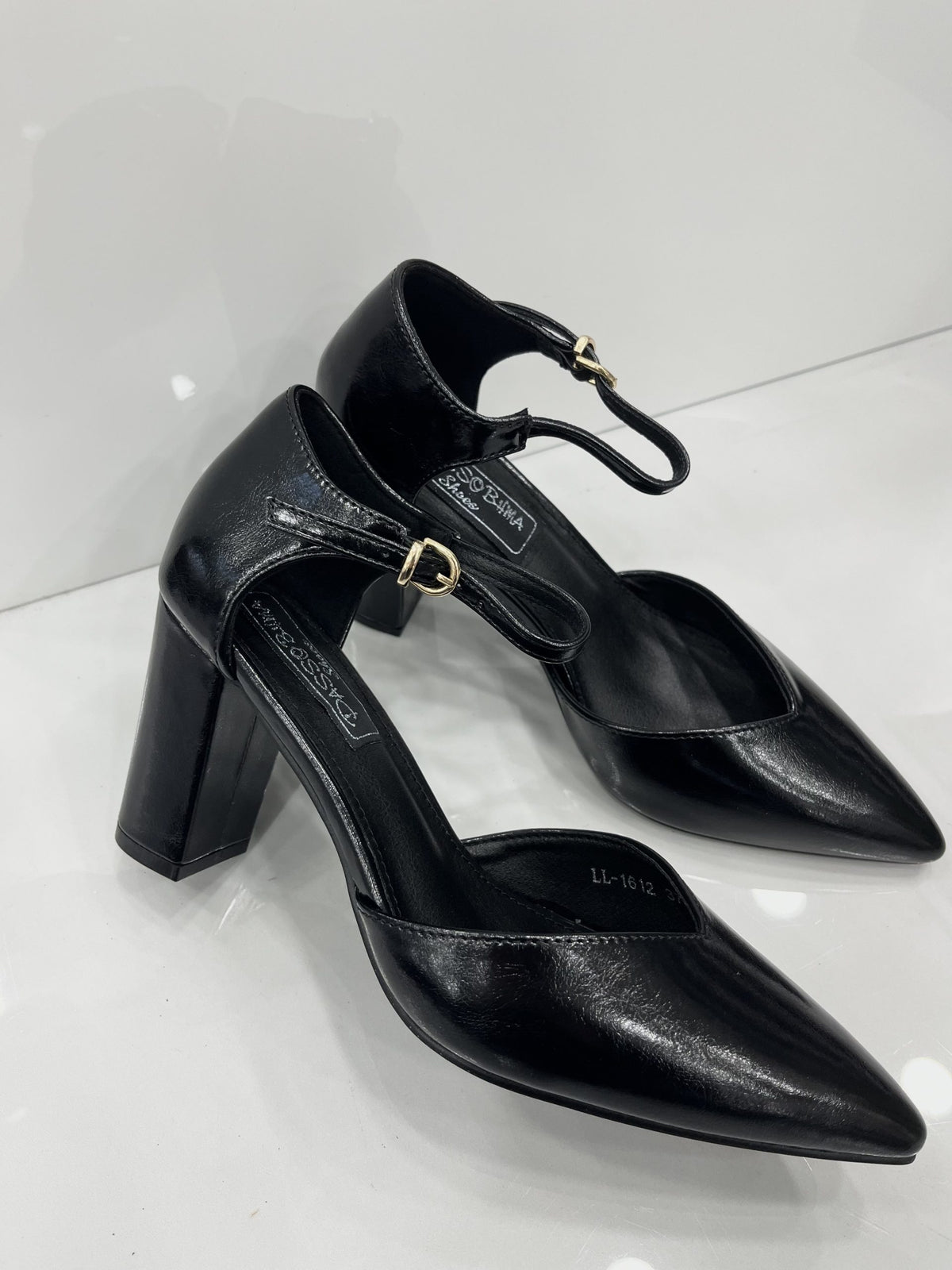 Heels με Χοντρό Ψηλό Τακούνι AllBlack