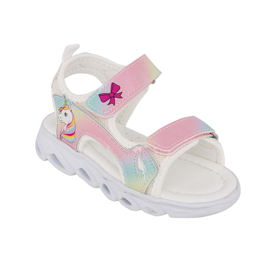 Disney BOO44430 Πέδιλο για κορίτσι με φωτάκια Λευκό-Ροζ