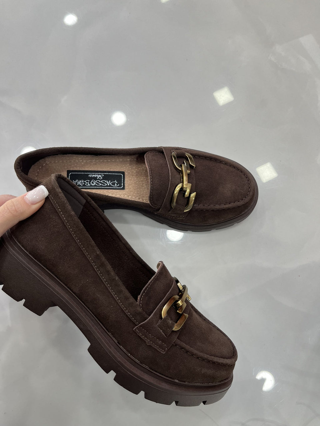 Loafers Καστόρ με Τρακτερωτό Πάτο Brown