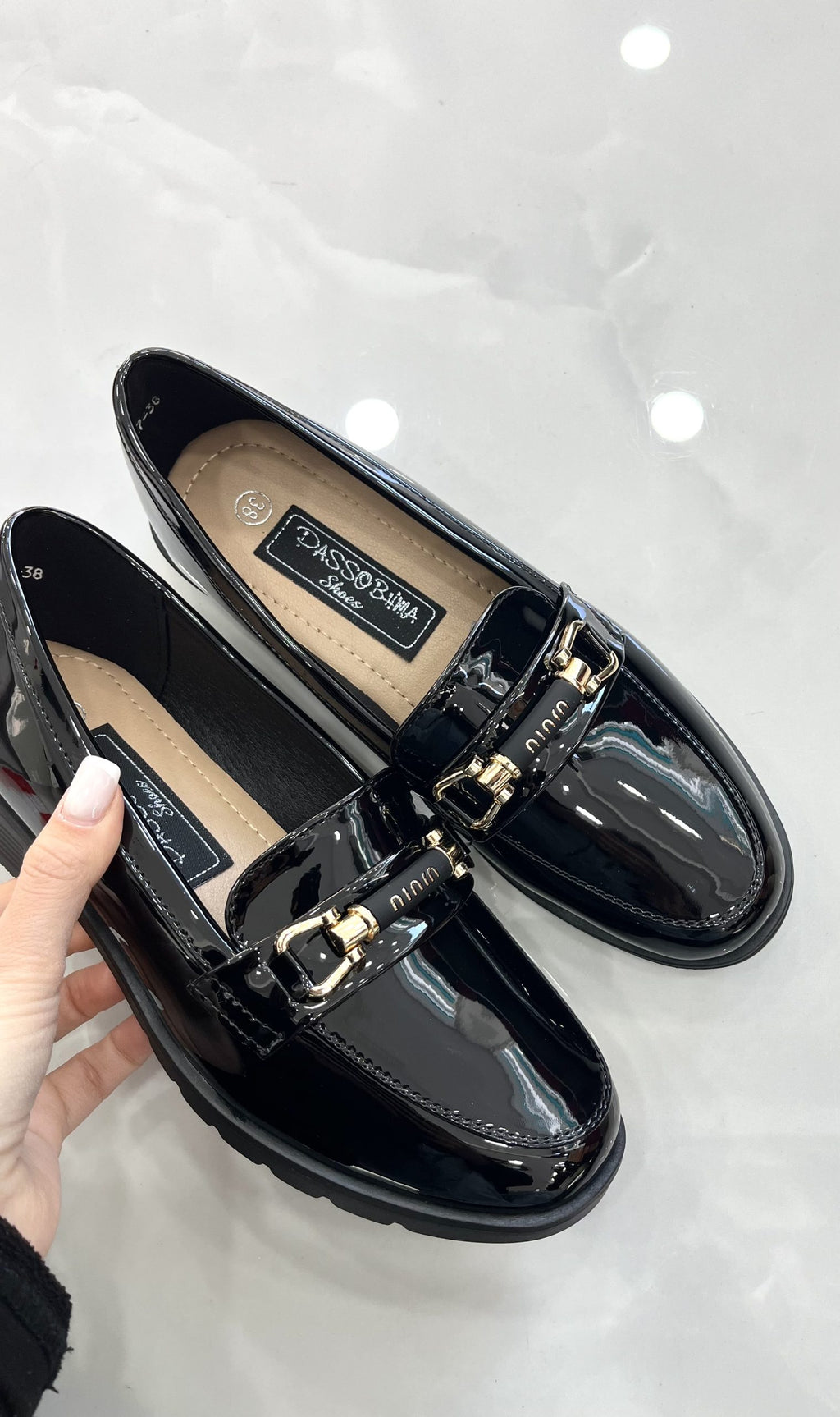 Loafers Λουστρίν Black