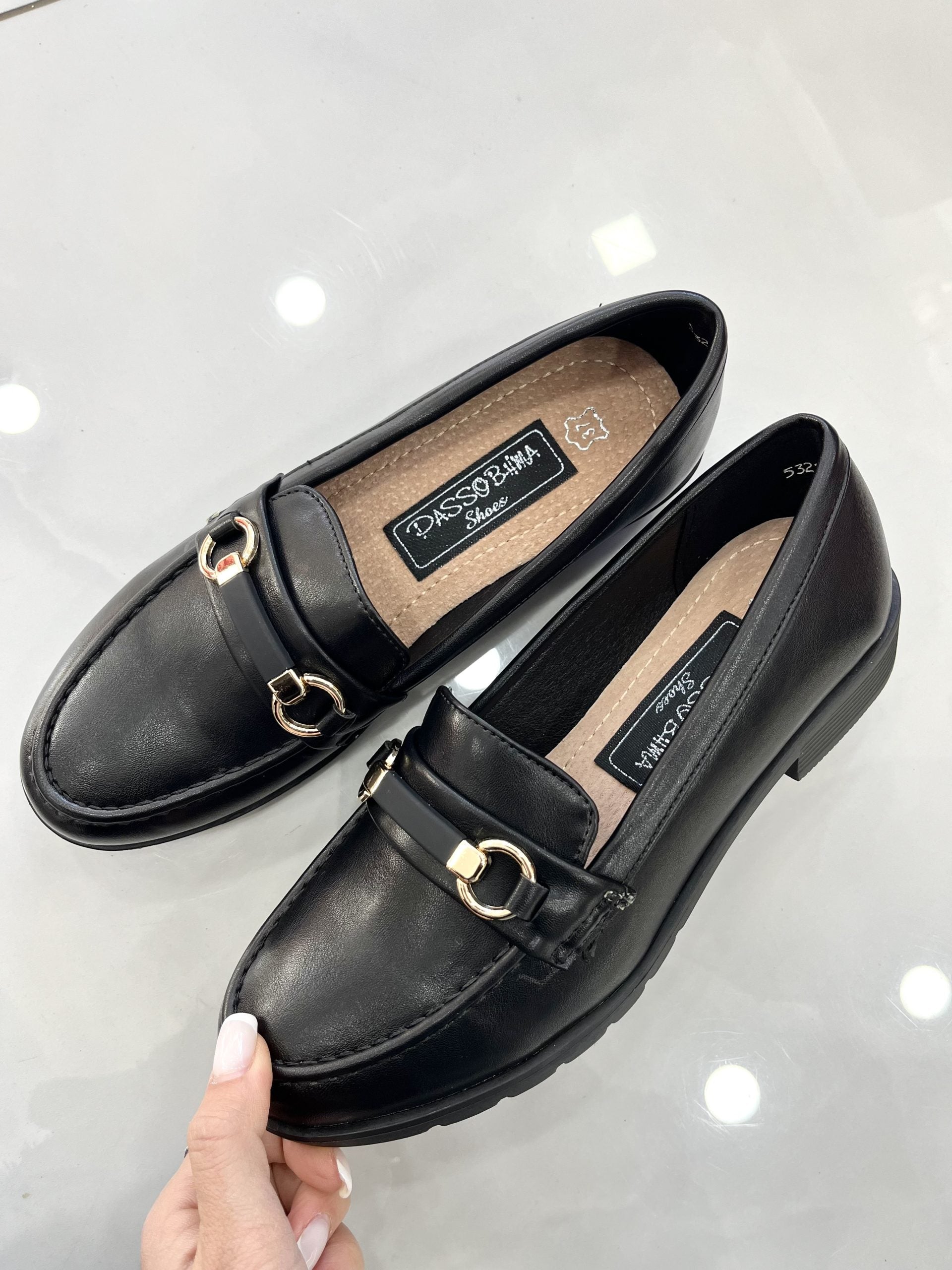 Loafers Ματ Black