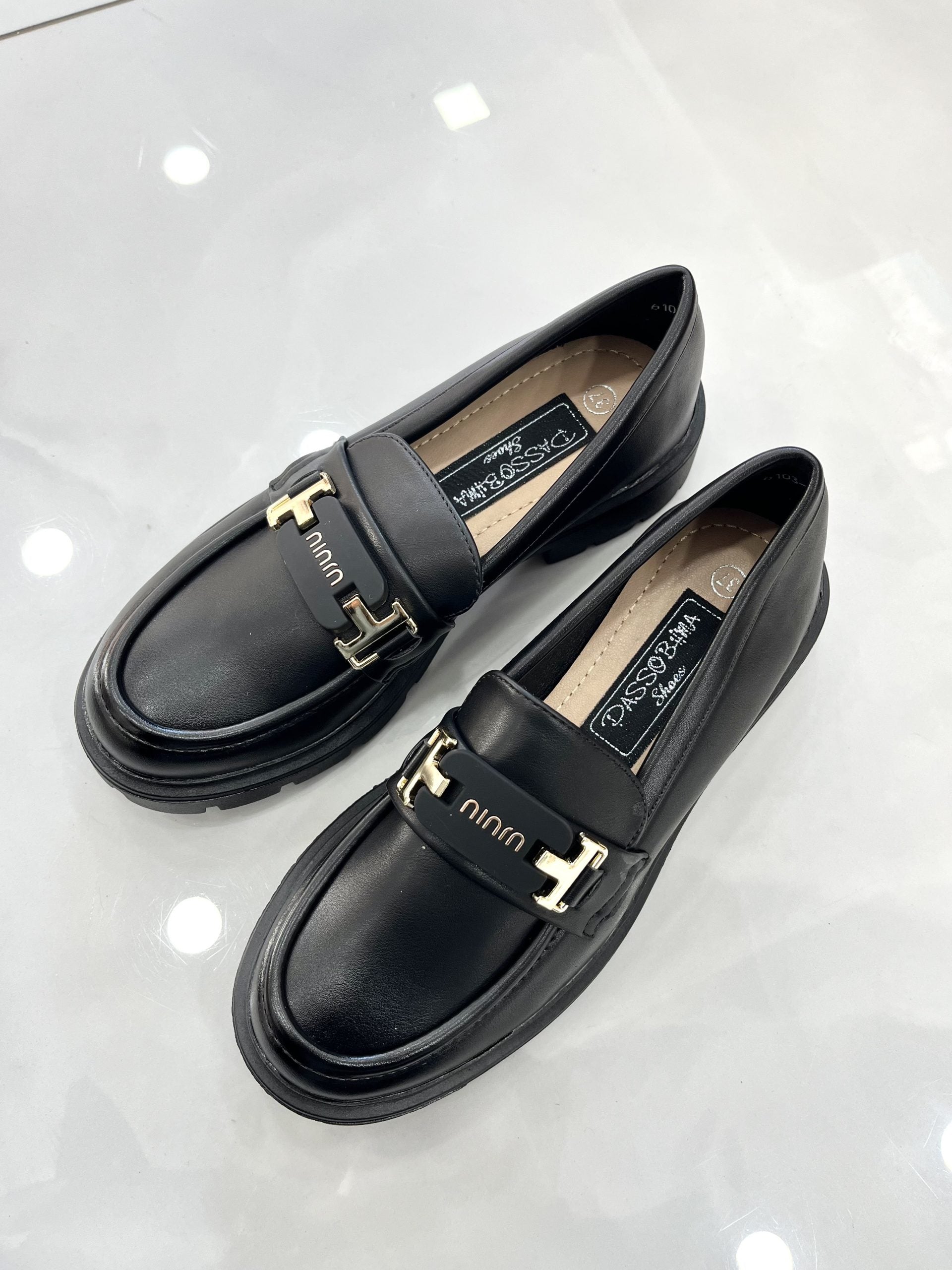 Loafers Ματ με Τρακτερωτό Πάτο Black vol.1