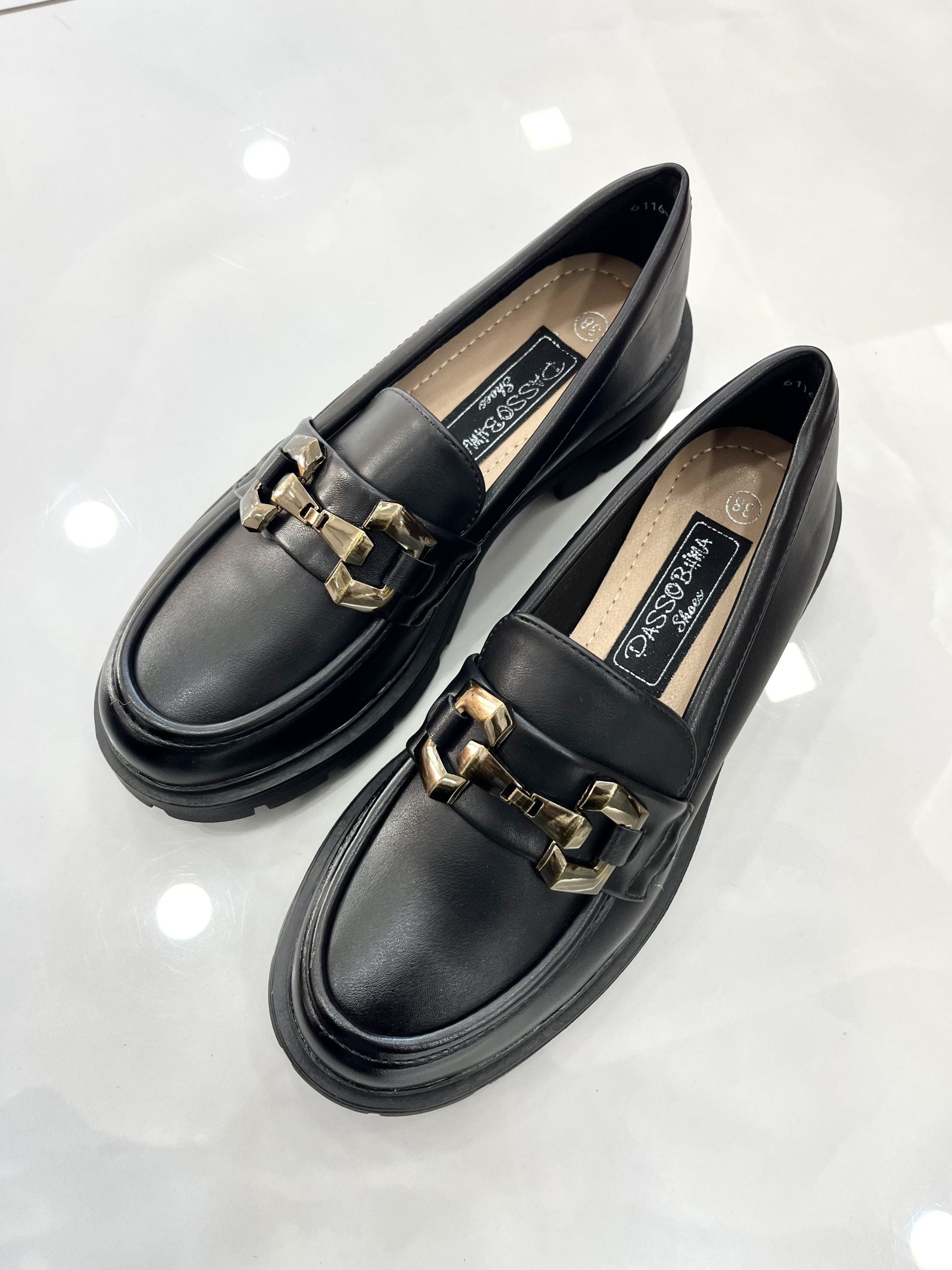 Loafers Ματ με Τρακτερωτό Πάτο Black vol.2
