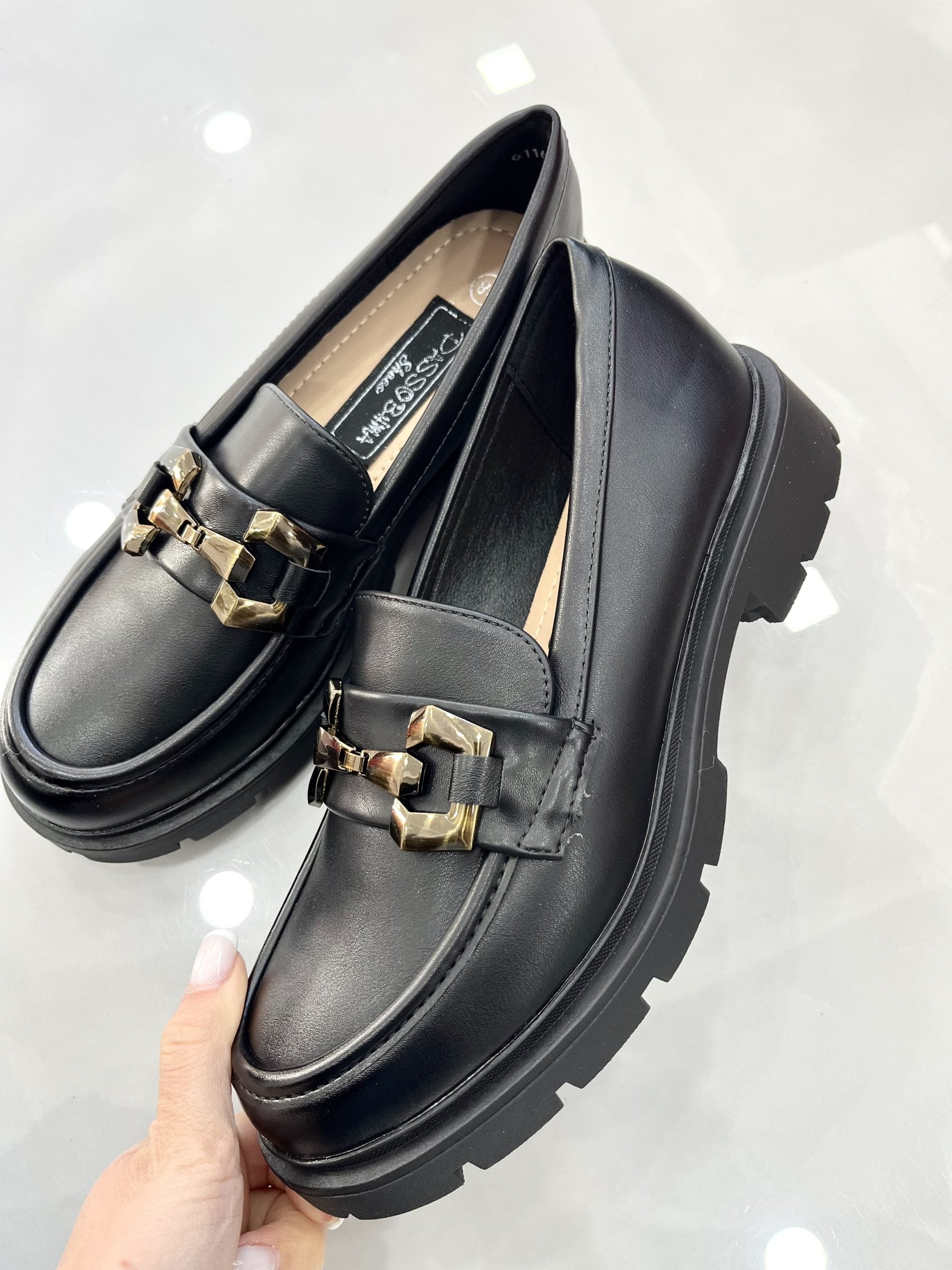 Loafers Ματ με Τρακτερωτό Πάτο Black vol.2