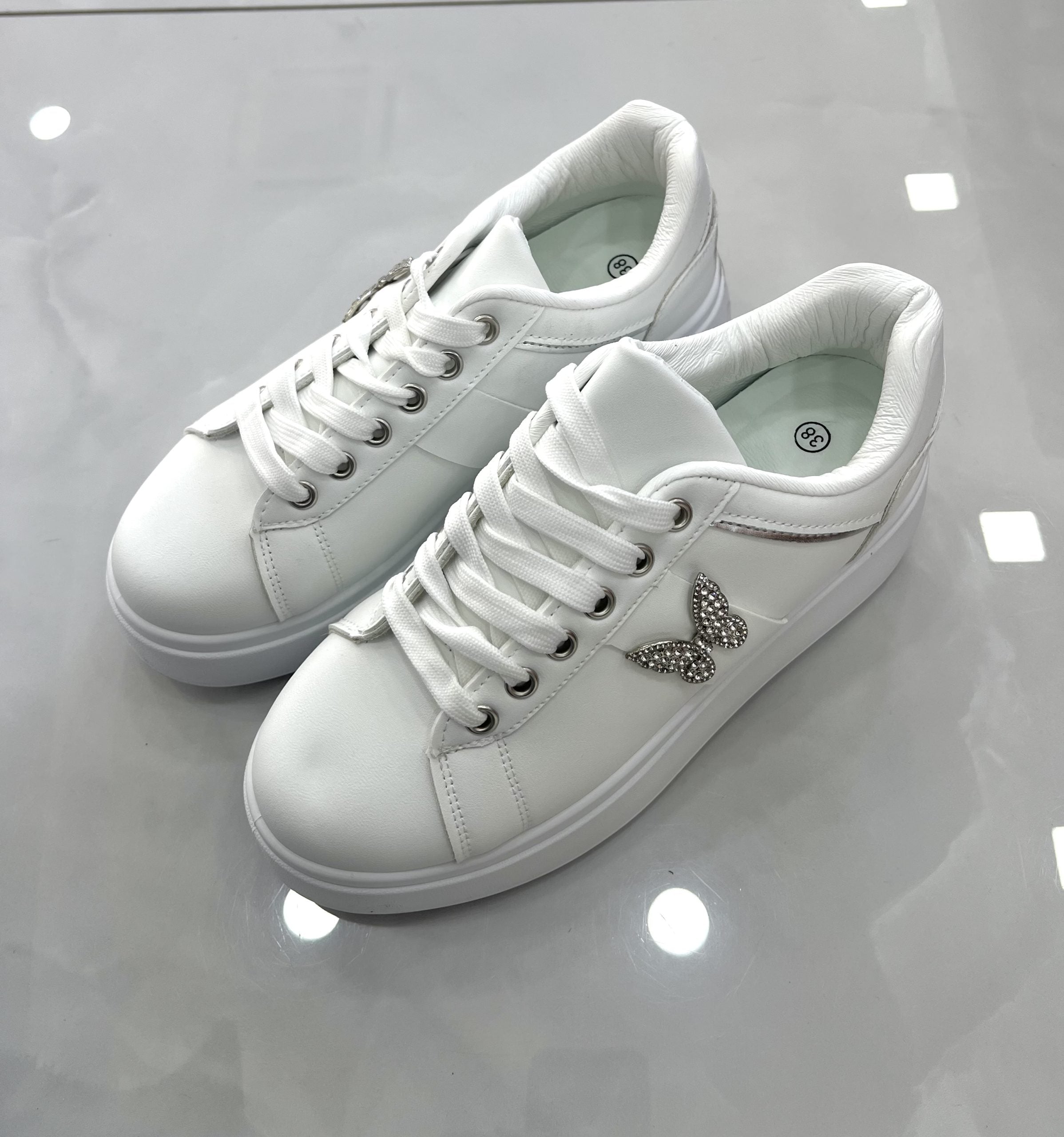 Sneaker Butterfly White