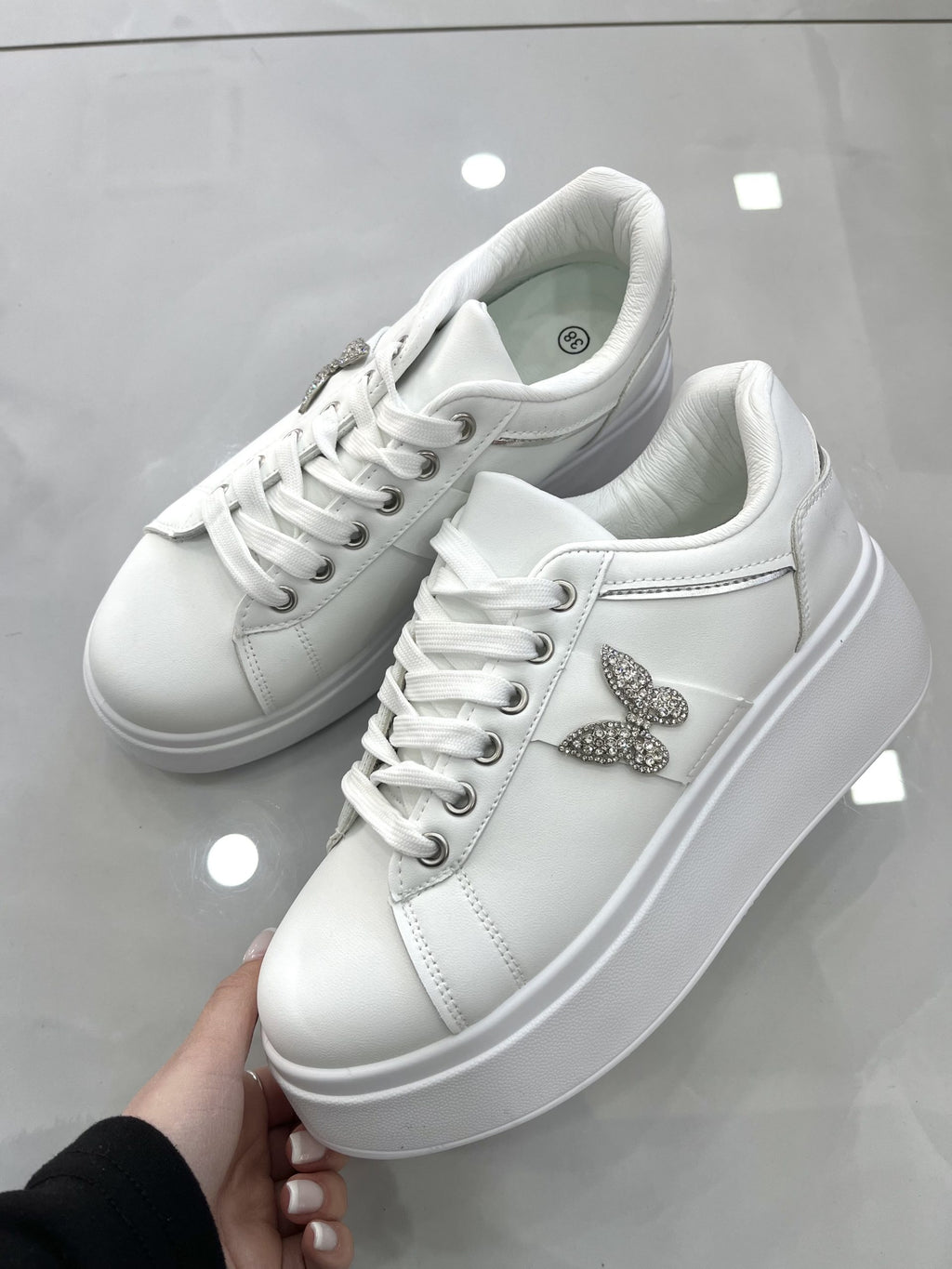 Sneaker Butterfly White