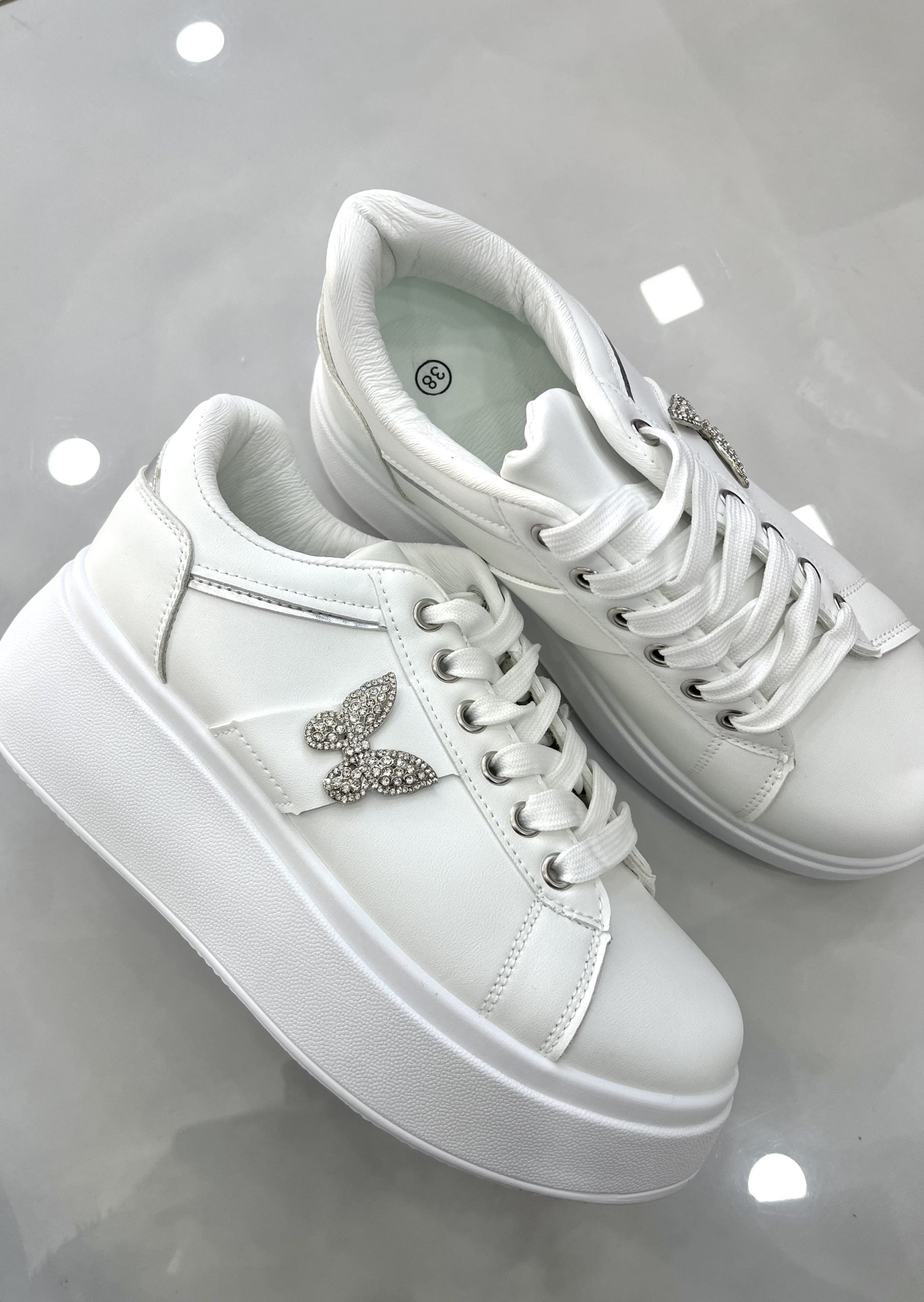 Sneaker Butterfly White