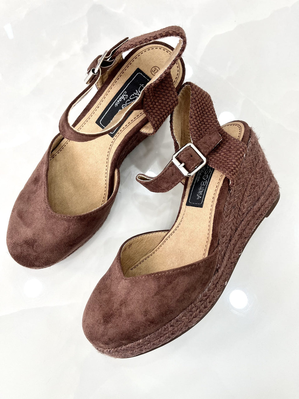 Platform Espadrilles All Brown