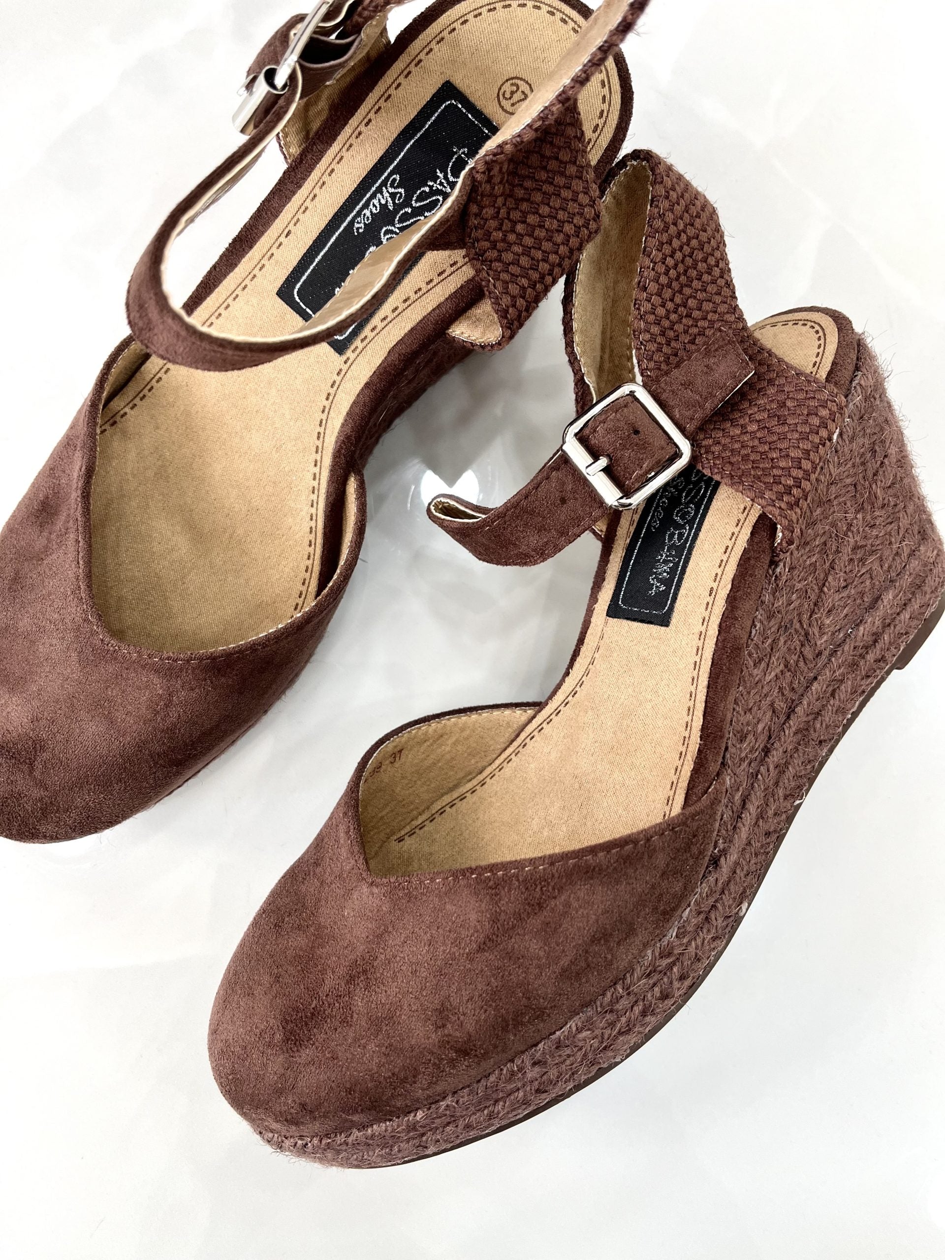 Platform Espadrilles All Brown