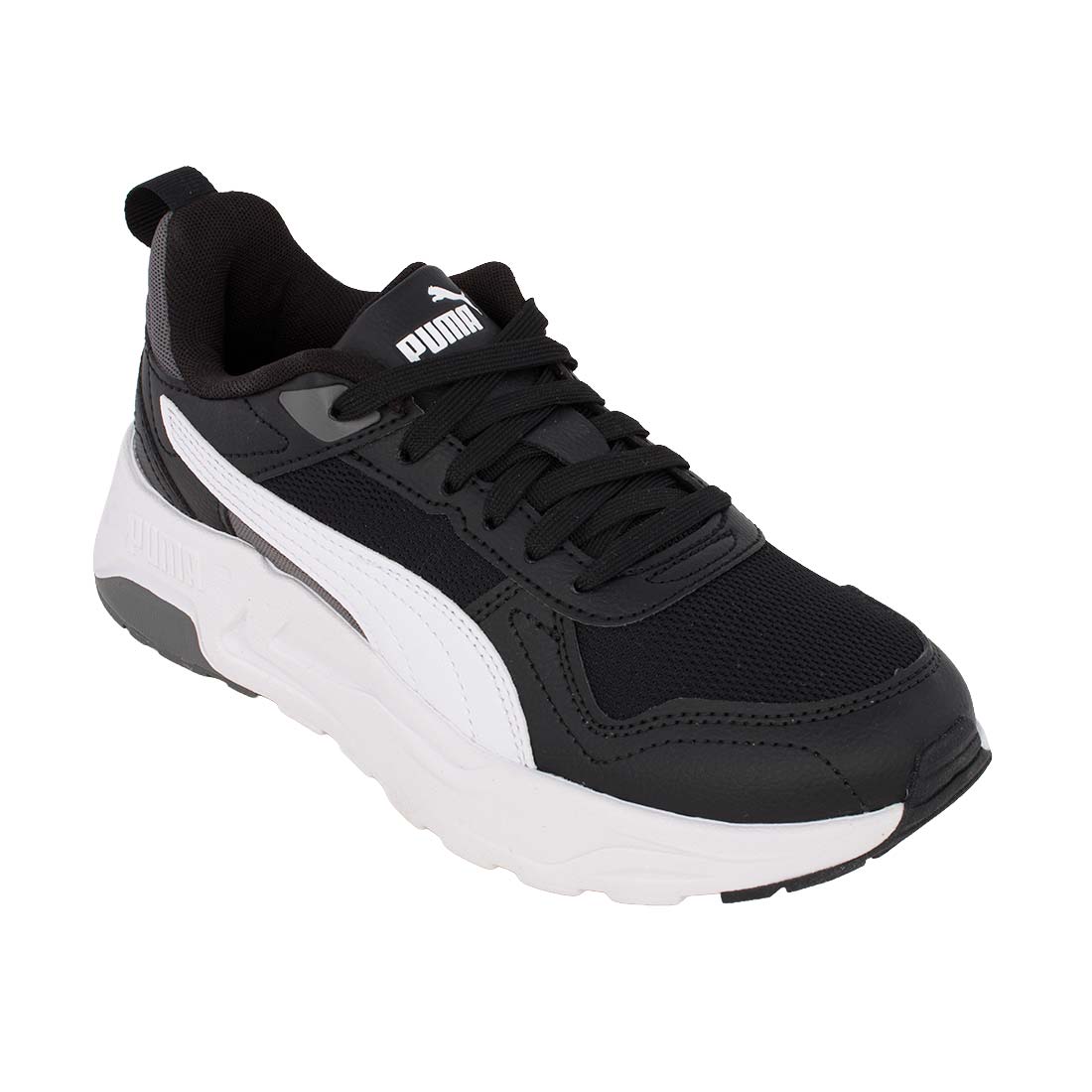Puma Trinity 2 LT Jr 403703 02 Αθλητικό Unisex σε ύφασμα και συνθετικό υλικό Λευκό-Μαύρο