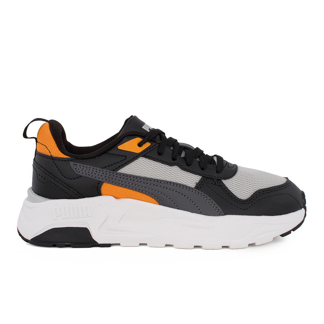 Puma Trinity 2LT Jr 403703 15 Αθλητικό για αγόρι σε ύφασμα και συνθετικό υλικό Πορτοκαλί-Γκρί-Μαύρο