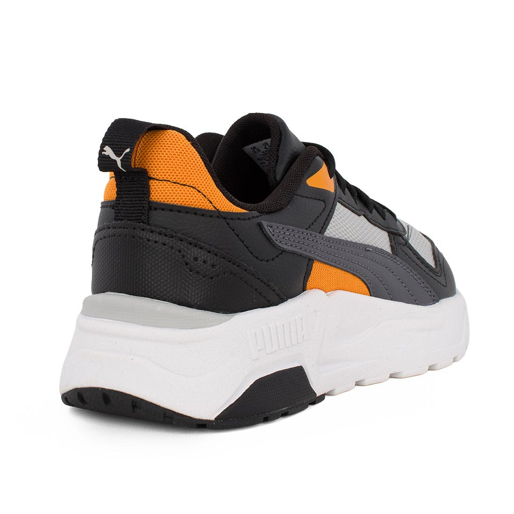 Puma Trinity 2LT Jr 403703 15 Αθλητικό για αγόρι σε ύφασμα και συνθετικό υλικό Πορτοκαλί-Γκρί-Μαύρο