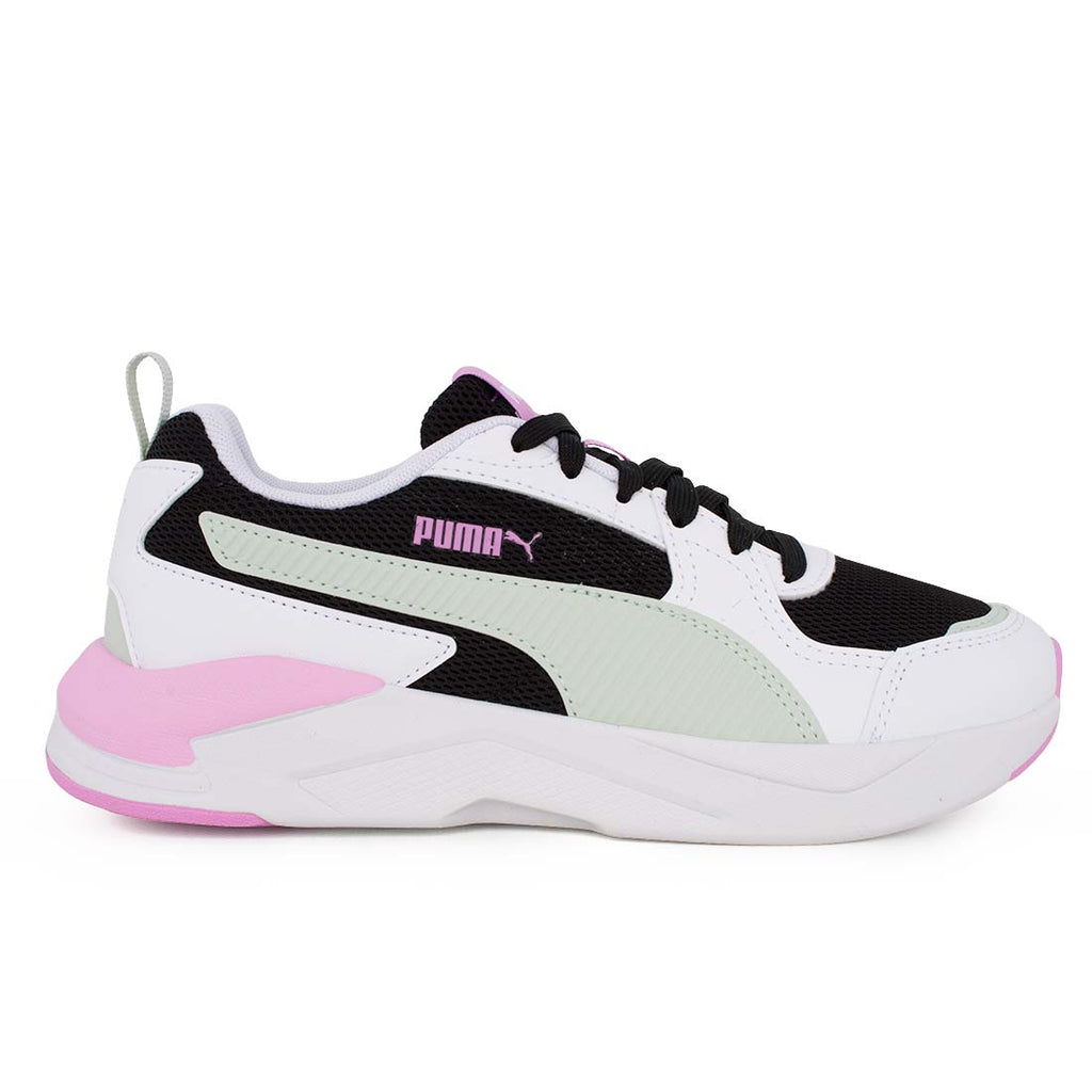 Puma X-Ray 4LT Jr 408307-05 Αθλητικό για κορίτσι σε συνθετικό υλικό και ύφασμα Μαύρο-Μέντα-Λευκό