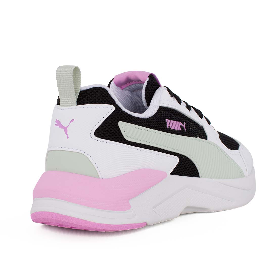 Puma X-Ray 4LT Jr 408307-05 Αθλητικό για κορίτσι σε συνθετικό υλικό και ύφασμα Μαύρο-Μέντα-Λευκό