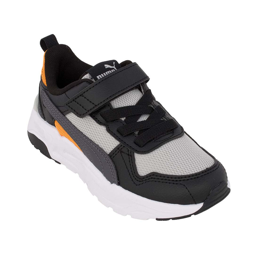 Puma Trinity 2LT Ac 403704 15 Αθλητικό για αγόρι σε ύφασμα και συνθετικό υλικό Πορτοκαλί-Γκρί-Μαύρο