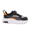 Puma Trinity 2LT Ac 403705 15 Αθλητικό για αγόρι σε ύφασμα και συνθετικό υλικό Μαύρο-Γκρι-Πορτοκαλί