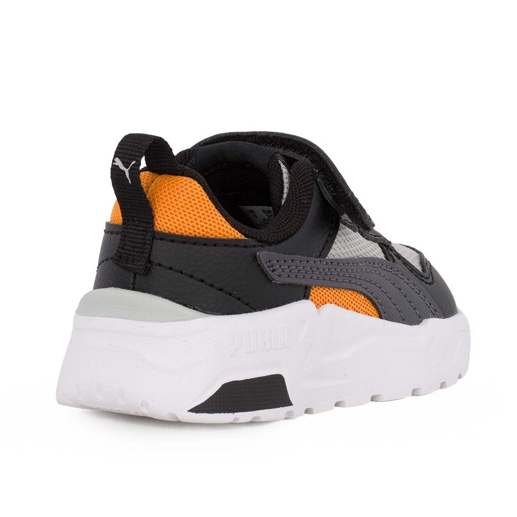 Puma Trinity 2LT Ac 403705 15 Αθλητικό για αγόρι σε ύφασμα και συνθετικό υλικό Μαύρο-Γκρι-Πορτοκαλί