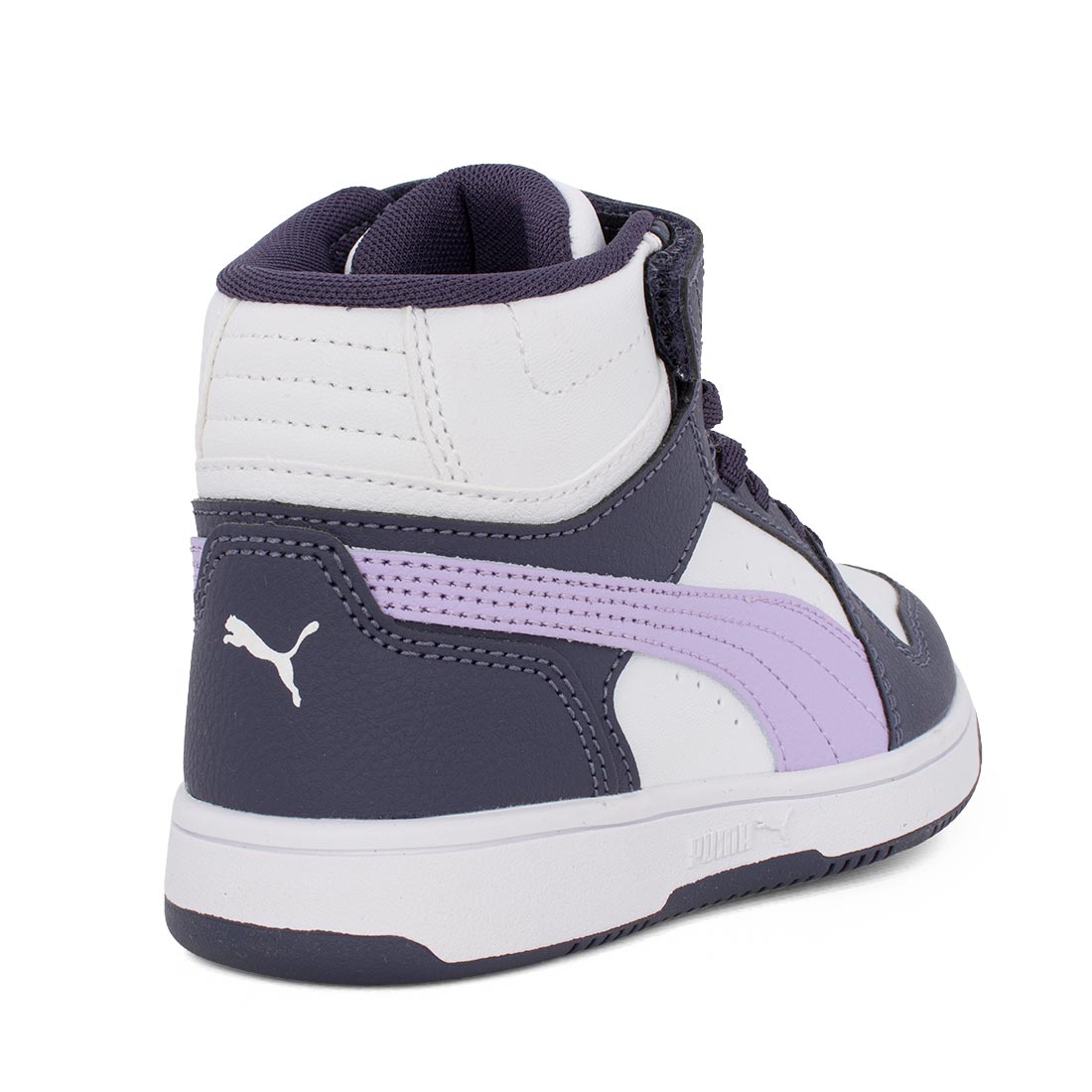 Puma Rebound Slam Mid AC+PS 408801-06 Αθλητικό μποτάκι για κορίτσι σε οικολογικό δέρμα Λιλά-Μωβ