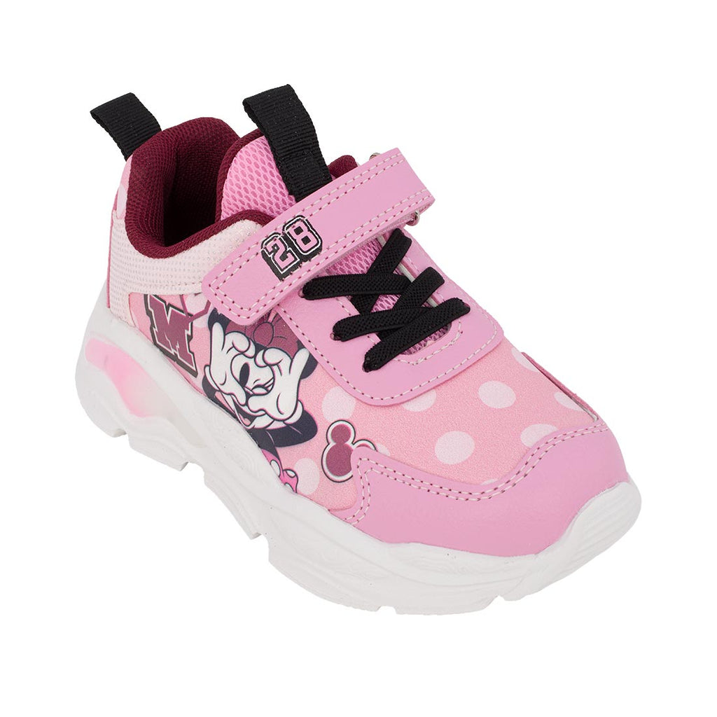 Disney DM011895 Minnie Αθλητικό με φωτάκια για κορίτσι σε συνθετικό υλικό Ροζ