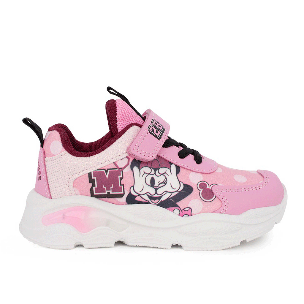 Disney DM011895 Minnie Αθλητικό με φωτάκια για κορίτσι σε συνθετικό υλικό Ροζ