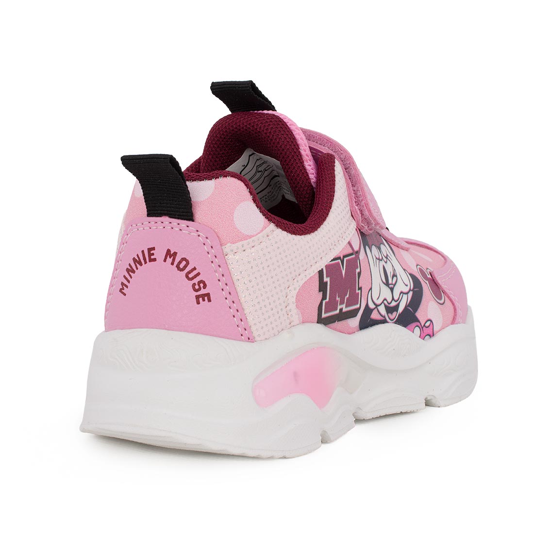 Disney DM011895 Minnie Αθλητικό με φωτάκια για κορίτσι σε συνθετικό υλικό Ροζ