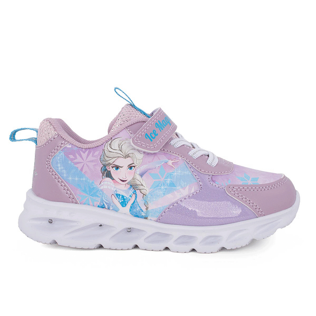 Disney Frozen FZ016245 Αθλητικό με φωτάκια για κορίτσι σε συνθετικό υλικό και ύφασμα Μωβ-Λιλά