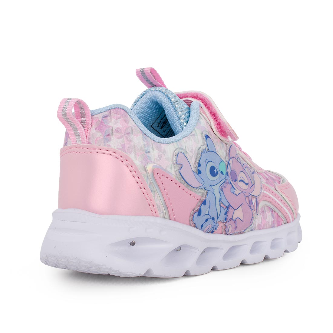 Disney LS003195 Stitch&Angel  Αθλητικό με φωτάκια για κορίτσι σε σε συθετικό υλικό Ροζ