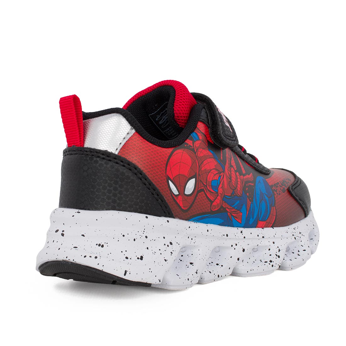 Marvel  SP015325 Spiderman Αθλητικό με φωτάκια για αγόρι σε συνθετικό υλικό Μαύρο-Κόκκινο