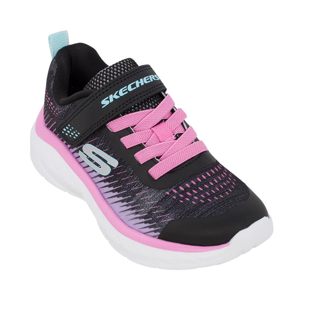 Skechers 303599L/BKMT Αθλητικό runner για κορίτσι σε συνθετικό υλικό και αδιαβροχοποιημένο ύφασμα Μέντα-Ροζ-Μαύρο