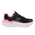 Skechers 303990L/BLK Αθλητικό για κορίτσι σε αδιαβροχοποιημένο ύφασμα Ροζ-Μαύρο