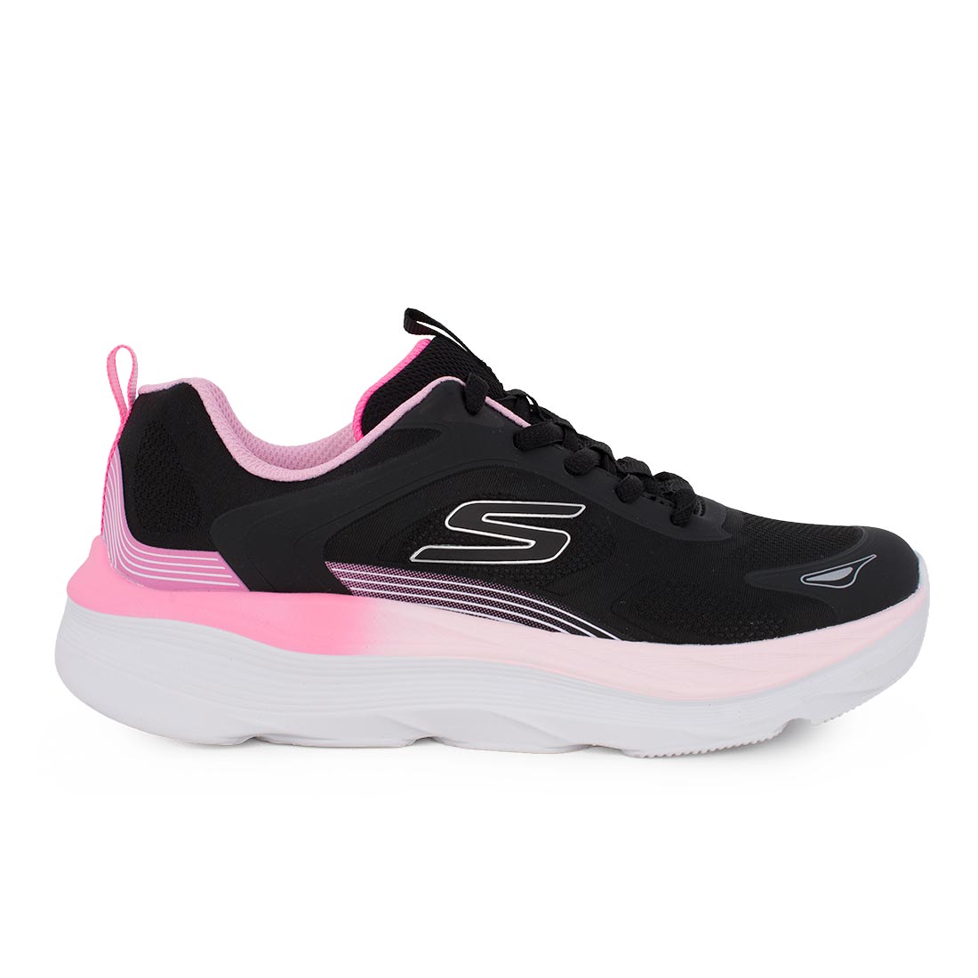 Skechers 303990L/BLK Αθλητικό για κορίτσι σε αδιαβροχοποιημένο ύφασμα Ροζ-Μαύρο