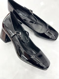 Heels Ballerina με Μπαρέτα Λουστρίν Black