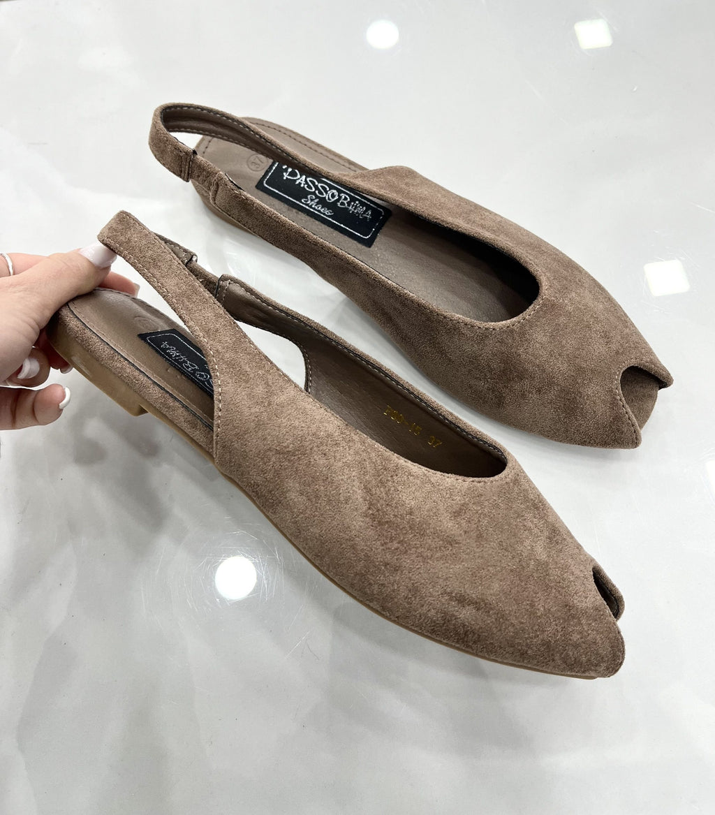 Mule Φλατ Καστόρ Brown