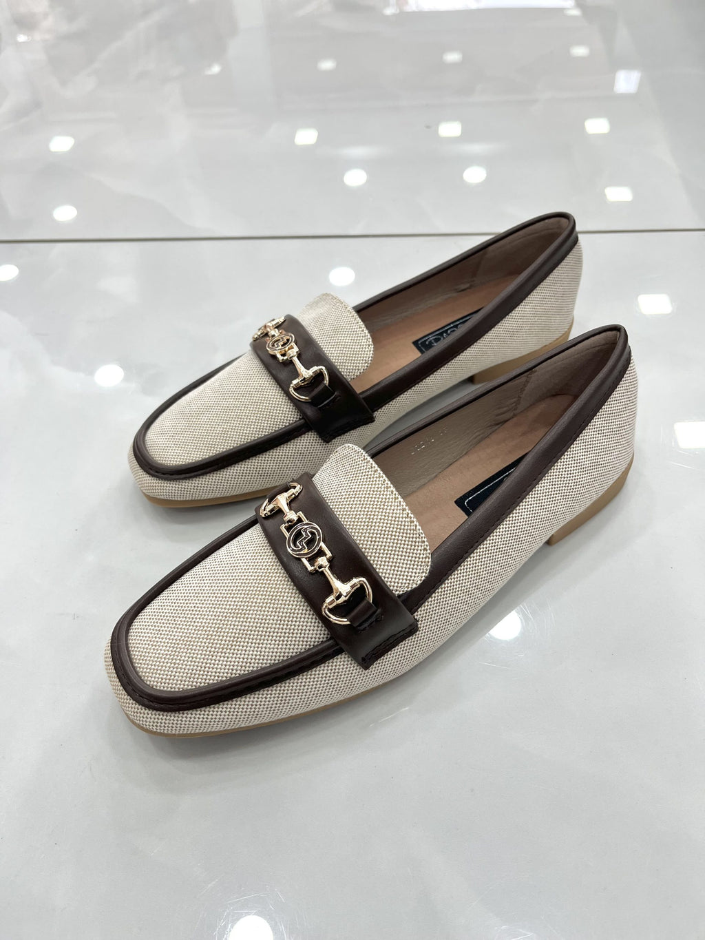 Μοκασίνι Beige/Brown