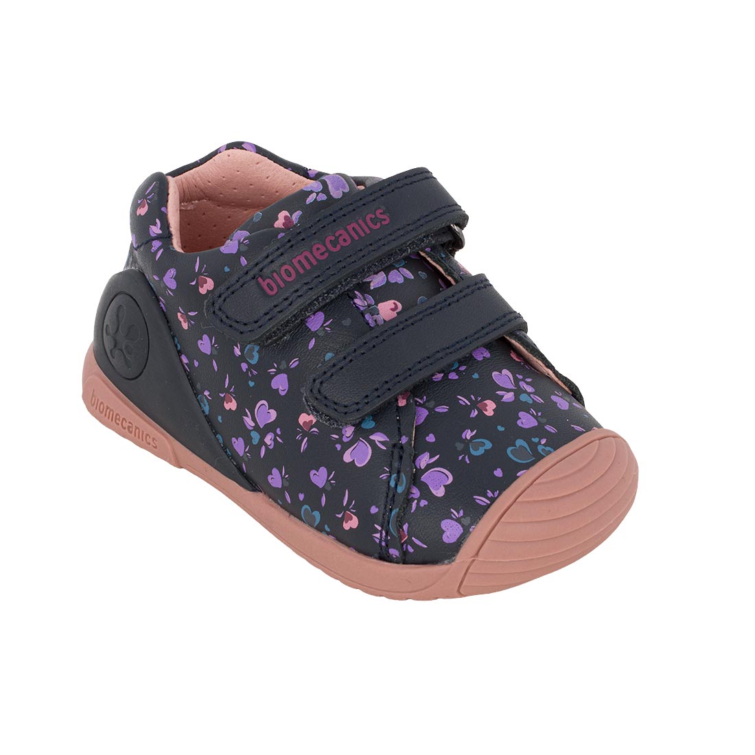 Biomecanics 261102-Α183 Sneaker για κορίτσι δερμάτινο Μώβ-Blue/Black