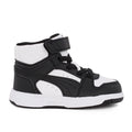 Puma Rebound Slam Mi AC+Inf 408802 01 Αθλητικό μποτάκι unisex σε οικολογικό δέρμα Λευκό-Μαύρο