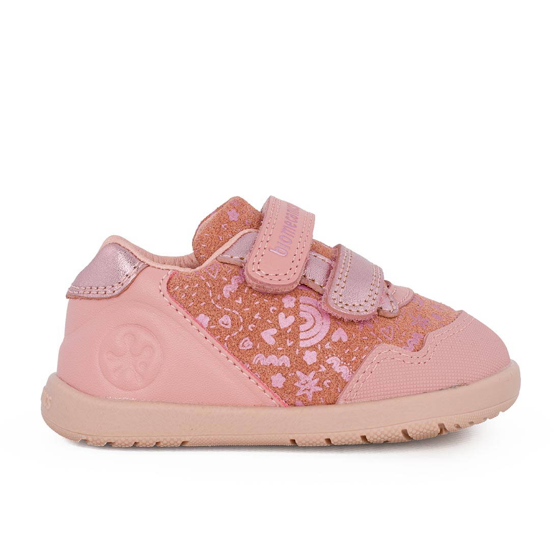 Biomecanics 261163-C193 Sneaker για κορίτσι Barefoot  δερμάτινο Ροζ
