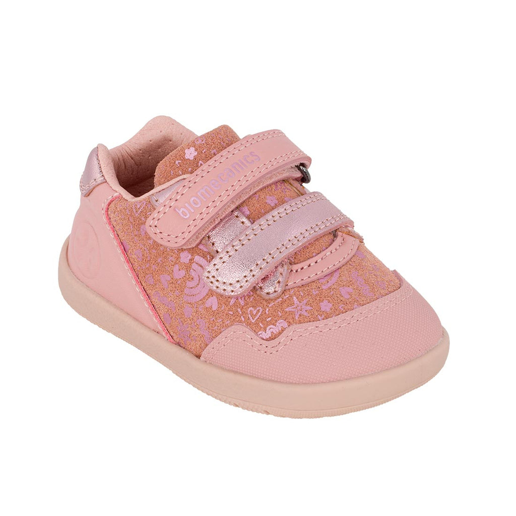 Biomecanics 261163-C193 Sneaker για κορίτσι Barefoot  δερμάτινο Ροζ