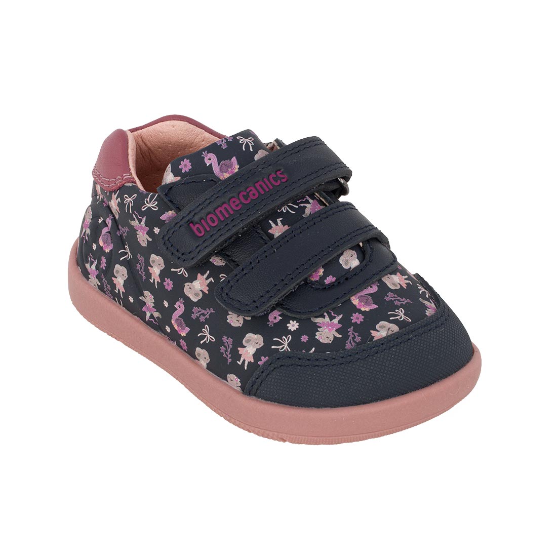Biomecanics 261162-A183 Sneaker για κορίτσι Barefoot  δερμάτινο Μώβ-Blue/Black