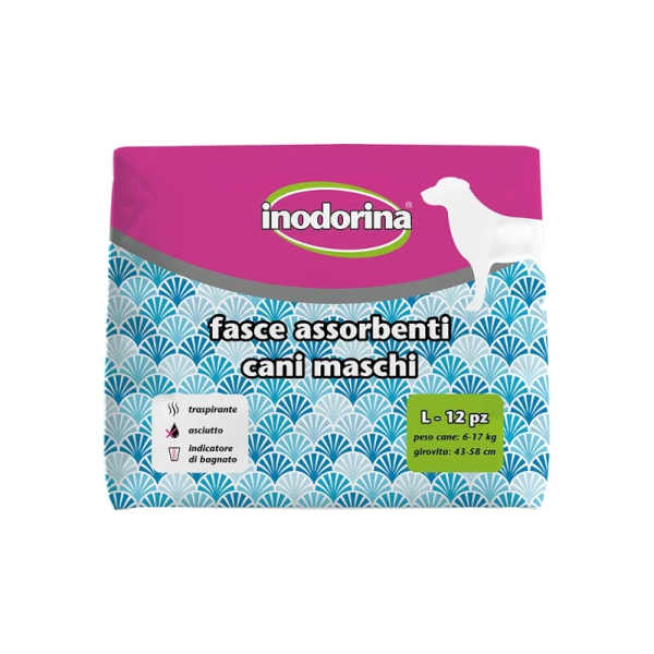 INODORINA Πάνες-Βρακάκια Για Αρσενικούς Σκύλους 6 – 17 kg