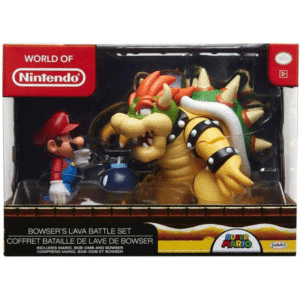 Σετ Διόραμα Με 3 Φιγούρες Super Mario Bowser Vs Mario (Super Mario) JPA64512