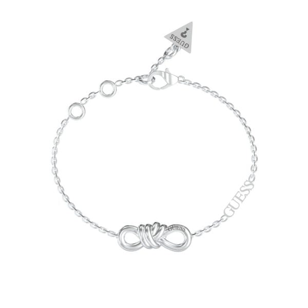 GUESS STEEL MODERN LOVE JUBB04011JWRHL Ασημένιο Βραχιόλι Με Άπειρο