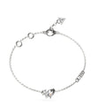 GUESS STEEL WONDERLIGHTS JUBB04414JWRHL Βραχιόλι Ασημένιο Με Πέτρα Και Λογότυπο