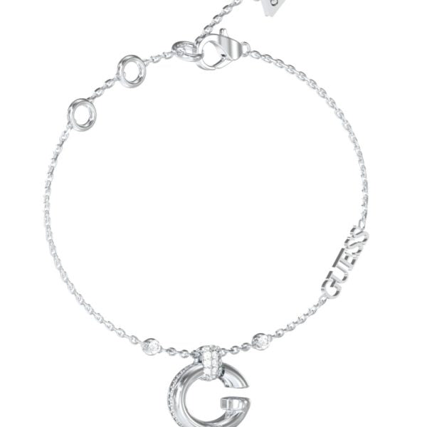 GUESS STEEL OH MY G JUBB04519JWRHL Βραχιόλι Ασημένιο Με Λογότυπα