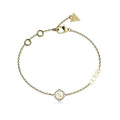GUESS STEEL TINY DANCER JUBB04644JWYGL Βραχιόλι Χρυσό Με Σχέδιο Με Λογότυπο