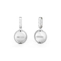 GUESS STEEL ALL OF US JUBE04051JWRHT/U Ασημένια Σκουλαρίκια Με Λογότυπο